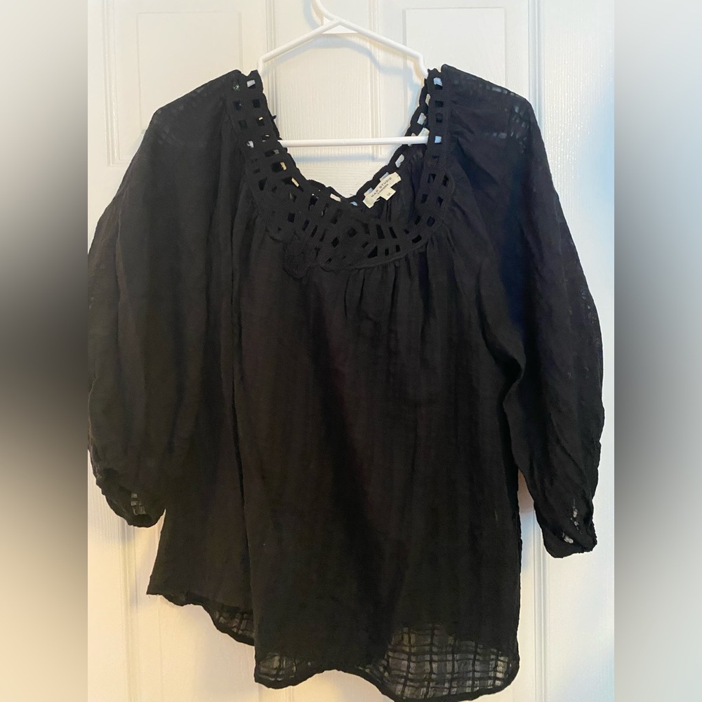 Semi Sheer Blouse Size 1X